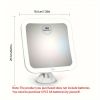 10X Magnified Luxe Rectangular Illuminated Makeup Mirror - Touch Control, Adjustable Brightness, Powerful Locking Suction Cup