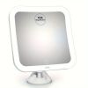 10X Magnified Luxe Rectangular Illuminated Makeup Mirror - Touch Control, Adjustable Brightness, Powerful Locking Suction Cup