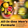 Mens Multivitamin Mineral Complex with Plant Based Extracts Multivitamin for Men Improves Overall Health Antioxidant Natural Body Support 60 Capsules